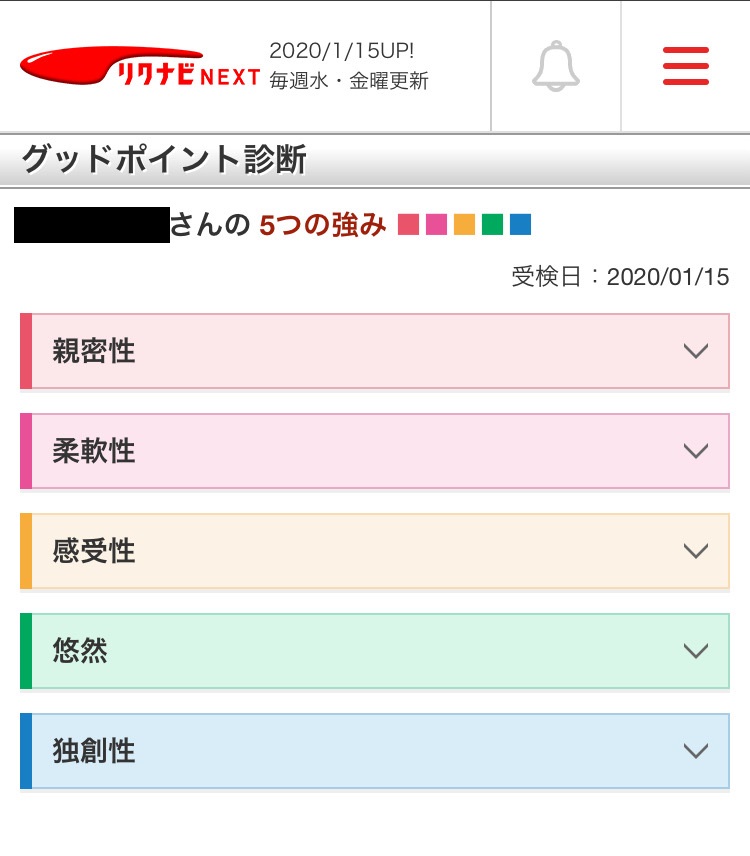 リクナビNEXTのグッドポイント診断でわかった5つの強み